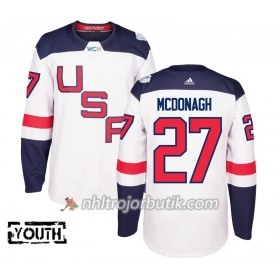 USA Tröja Ryan McDonagh 27 World Cup 2016 Barn Vit Premier